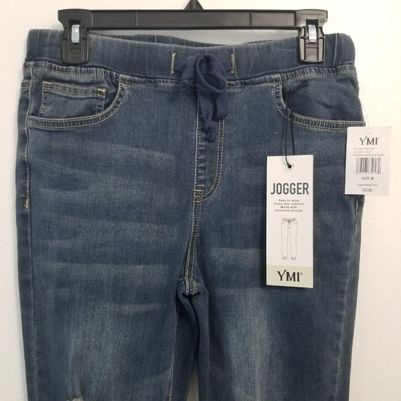 YMI Junior High-Rise Denim Ankle Jogger Size Medium - Picture 3 of 15